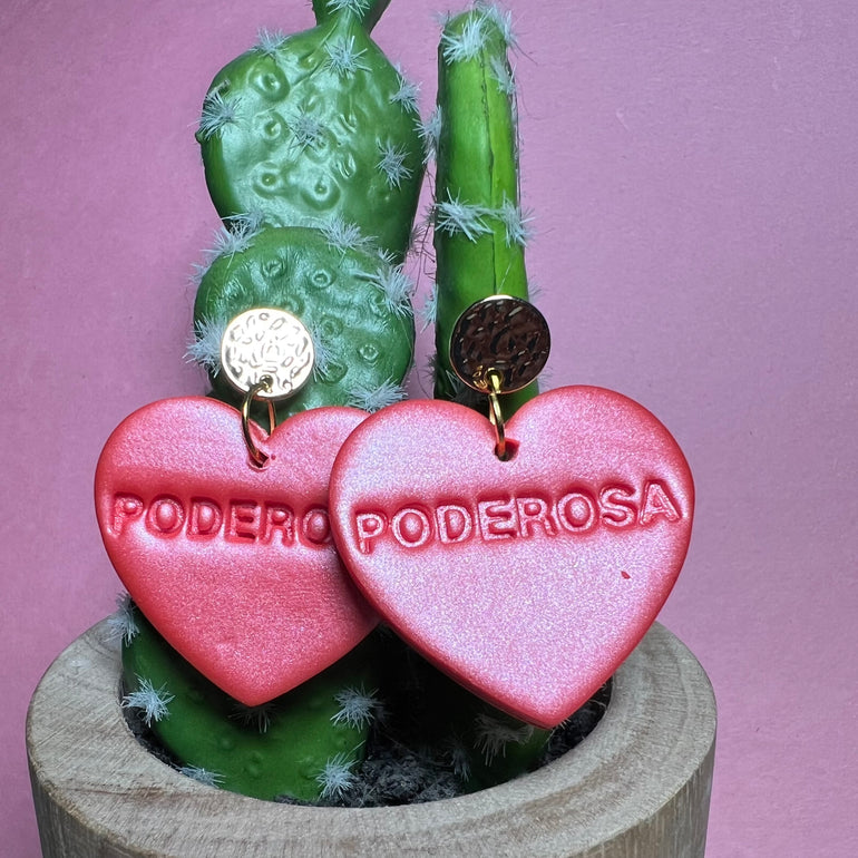 Poderosa Heart Earrings - Oreja Linda