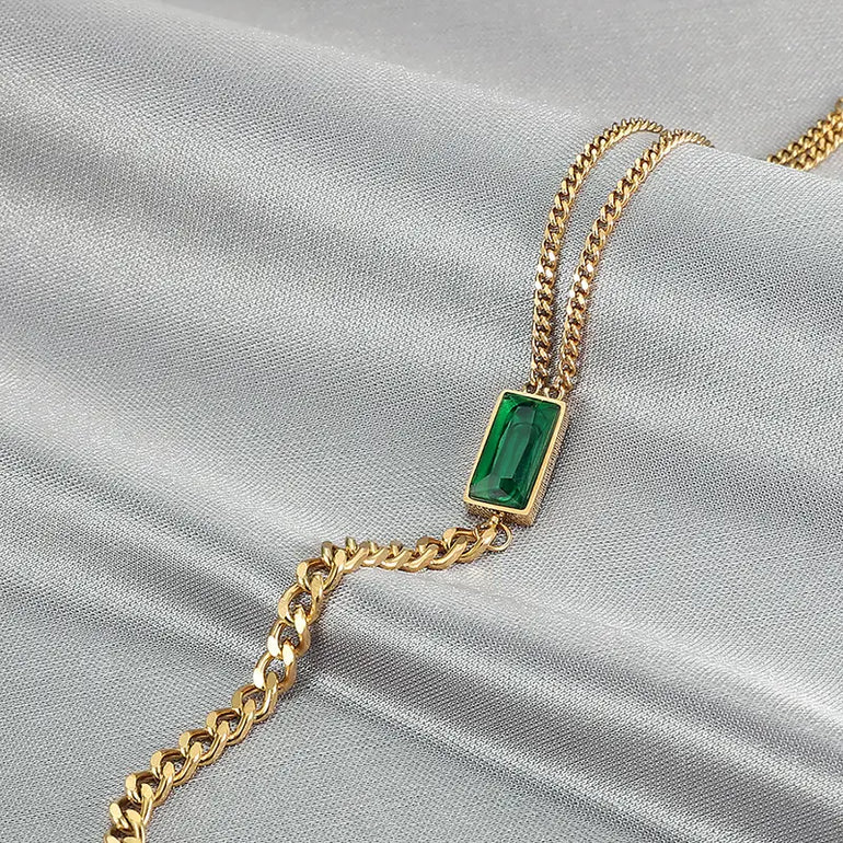 Encanto Gold Bracelets - Enchantment and allure, a piece with a captivatingly irresistible quality. An aesthetically sophisticated and visually pleasing bracelet able to entice any onlooker.  Item Detail: 18K Gold Plated Stainless Steel Natural Stone Thick Bracelet