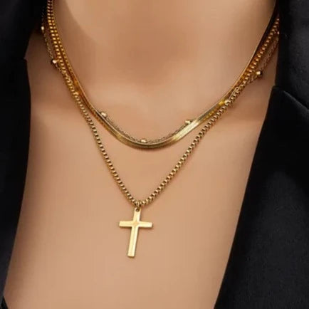 Latina cross necklace Latin heritage jewelry Handcrafted cross pendant Latin culture symbol Faith and fashion accessory Unique Latina design Premium materials necklace Adjustable chain jewelry Meaningful cross symbolism Gift-ready packaging