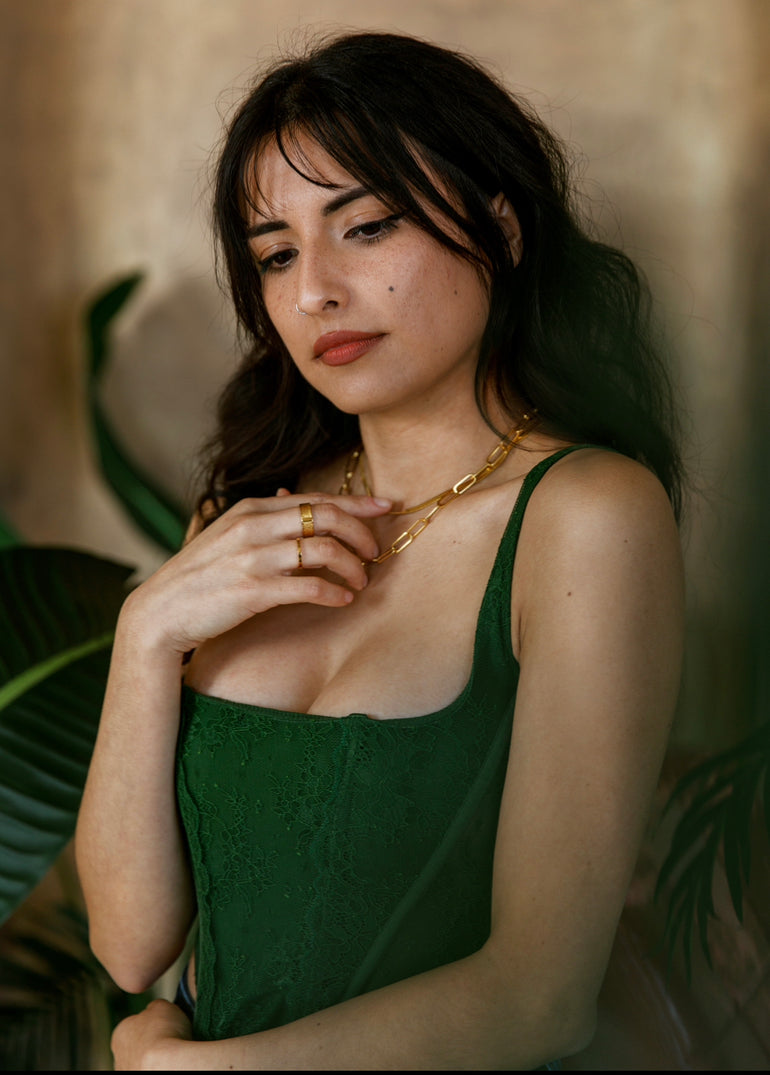 Paper clip necklace - Oreja Linda