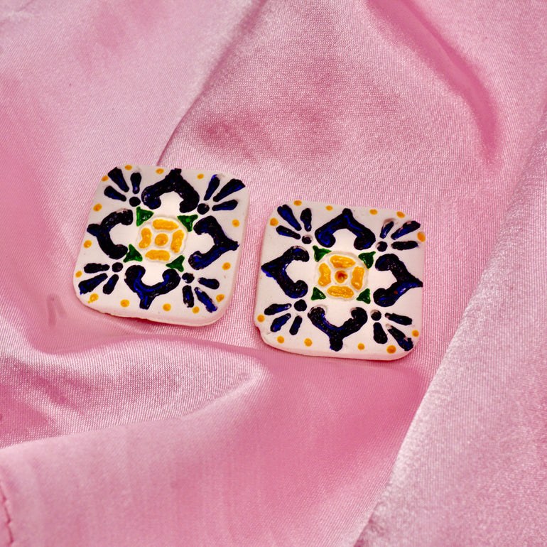 Escamilla Azul- Talavera Tile - Oreja Linda