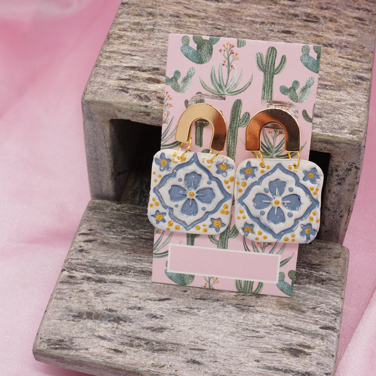 Lace Azul- Mexican Tile - Oreja Linda